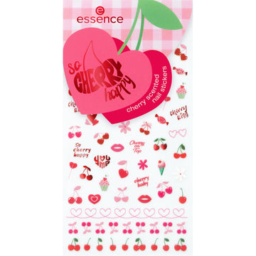 essence so cherry happy cherry scented nail stickers 78 pcs